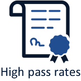 Exceptionally high pass rates